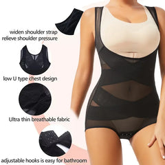 Women Bodysuit Briefs Full Body Shaper